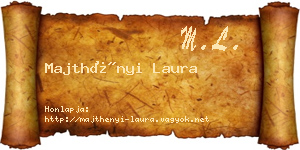 Majthényi Laura névjegykártya
